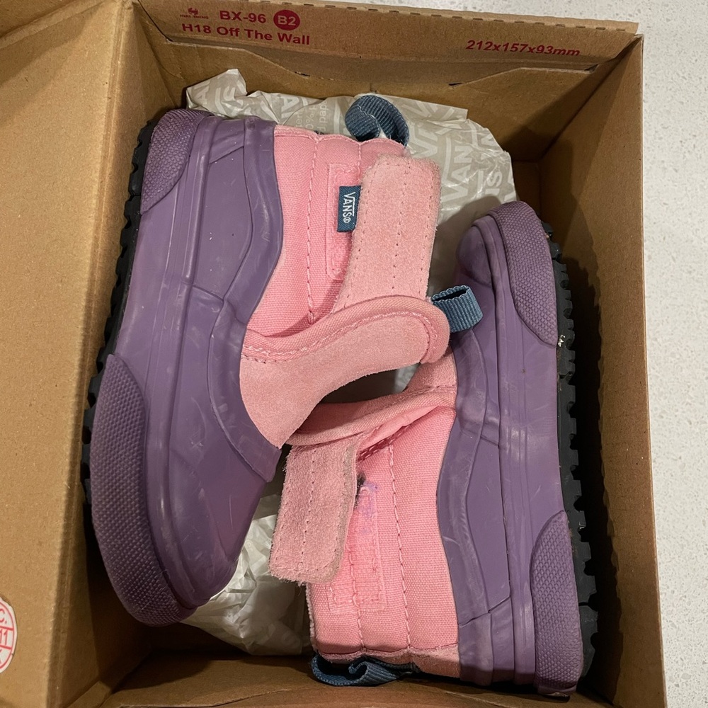 Vans Kids Pink and Purple Winter Boots